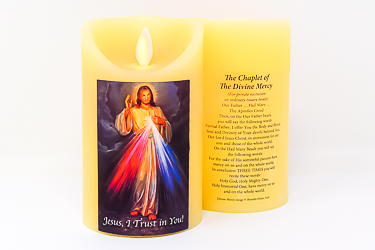 Real Wax Divine Mercy Candle.