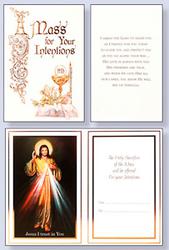 Divine Mercy Mass Card.