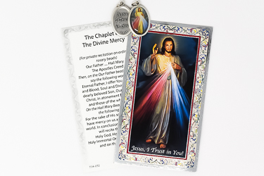 Divine Mercy Medal & Prayer Card.