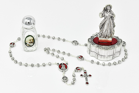 Miraculous Rosary Gift Set.
