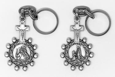St Christopher Rosary Key Ring.