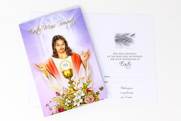 Blessing for Easter with this Mass Bouquet Card.