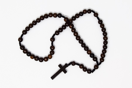 Ebony Pax Wooden Rosary Beads