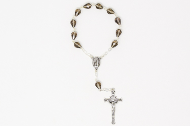 Sterling Silver Swarovski Decade Rosary.