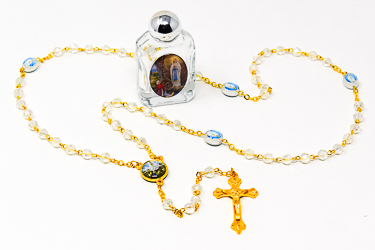 Fatima Rosary Beads & Holy Water.