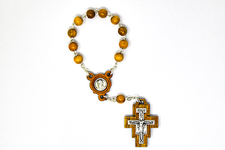 Franciscan Olive Decade Rosary.