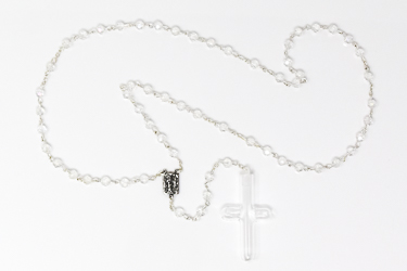 Lourdes Water Crystal Rosary Beads 