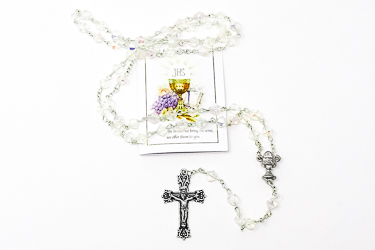Rosary and Prayer Card.