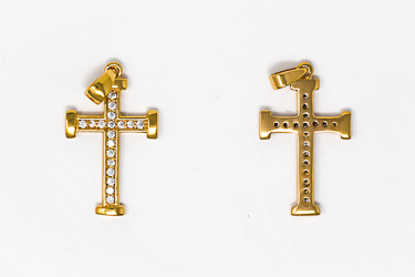Gold Plated Cross Pendant.