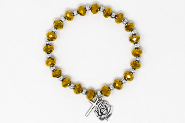 Gold Rosary Bracelet.