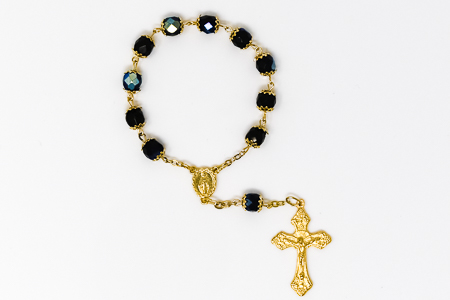 Gold Miraculous Single Decade Rosary.