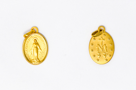9 & 18 Karat Gold Miraculous Medal.