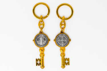 Saint Benedict Key Keychain.
