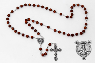 Scapular Medal Rosary Beads.