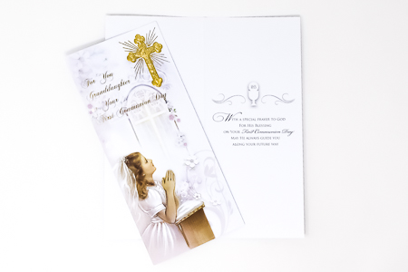 Granddaughter Communion Card Boxed.