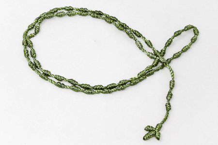 Green Knotted Rosary.