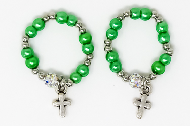 Green Rosary Ring.