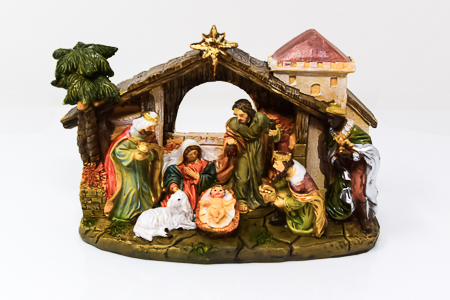 Hand Painted Nativity.