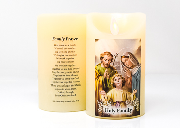 Real Wax Holy Family Candle.
