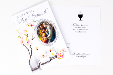 Holy Family Mass Bouquet Card.