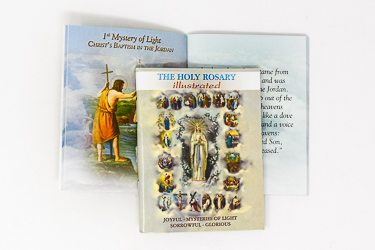 Paperback Holy Rosary Book.