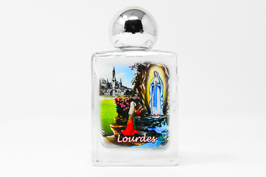 Lourdes Water in a Glass Bottle.