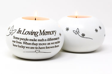 In Loving Memory Candle Holder.