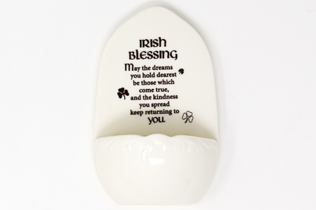 Irish Blessing Holy Water Font.