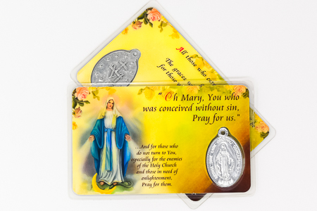 Miraculous Prayer Card & Medal