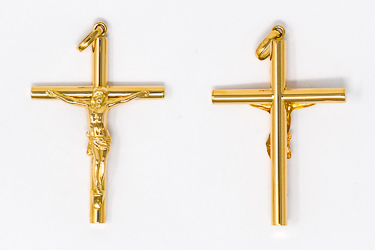 Gold Crucifix Pendant 