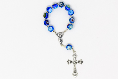 One Decade Murano Glass Rosary 