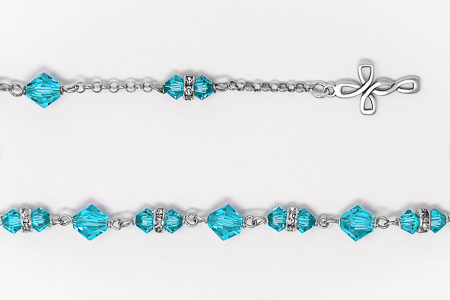 Swarovski Crystal Rosary Bracelet.