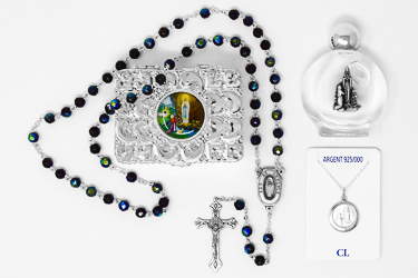 Lourdes Sterling Silver Necklace Gift Set.