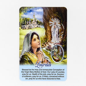 Lourdes Prayer Card.