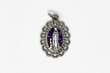Lourdes Apparition Purple Medal.