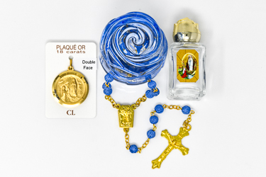 Lourdes Apparitions Gold Medal Gifts Set.