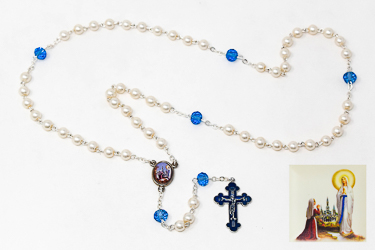 Ave Maria Lourdes Rosary Beads.