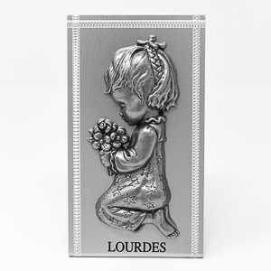 Lourdes Baptism Gift Silver for a Girl