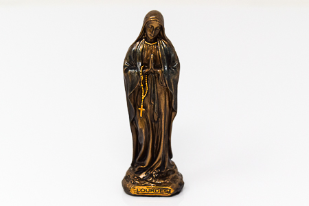 Our Lady of Lourdes Bronze Art Statue.