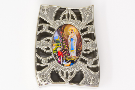 Lourdes Curved Rosary Box