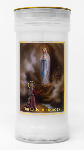 Pillar Candle - Lourdes.