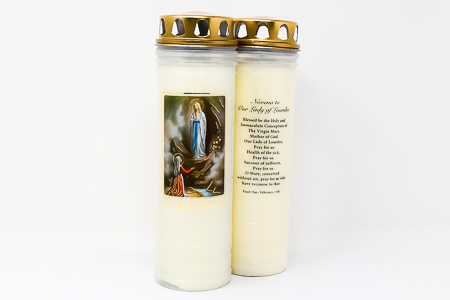 Our Lady of Lourdes Candle for 7 Days & 7 Nights.