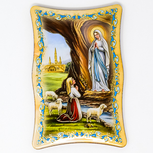 Glossy Lourdes Wall Plaque.