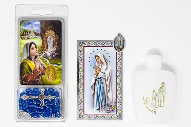 Lourdes Water & Rosary Gift Set.