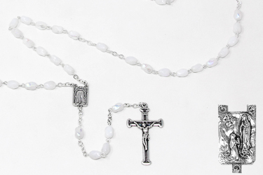 White Rosary Beads.