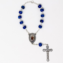 St Christopher Glass Car Rosary.