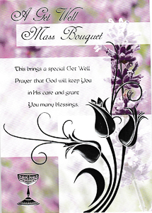 Mass Bouquet Get Well Card.