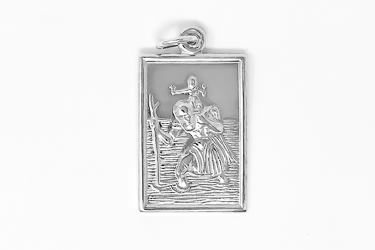 Men's St. Christopher Medal 925.