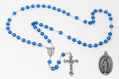 Miraculous Rosary Set with Medal.