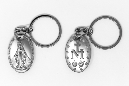 Miraculous Medal Keychain.